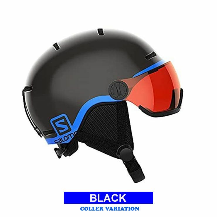 SALOMON サロモン キッズ ヘルメット GROM VISOR バイザー付き