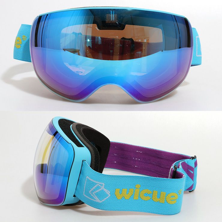 wicue ウイキュー スマート液晶調光スキーゴーグル VR-2101 Blue