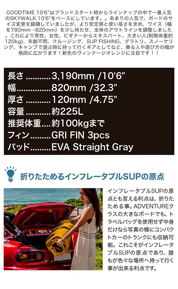 SOUYU STICK ソウユウスティック GOODTIME 10'6' グッドタイム SUP