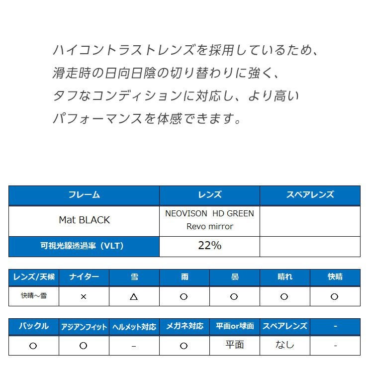 D:RECT ディレクト スノーボード ゴーグル PIERCE:2 カラー：Mat BLACK