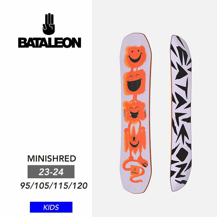 23-24 BATALEON バタレオン スノーボード キッズ MINISHRED 板 子供