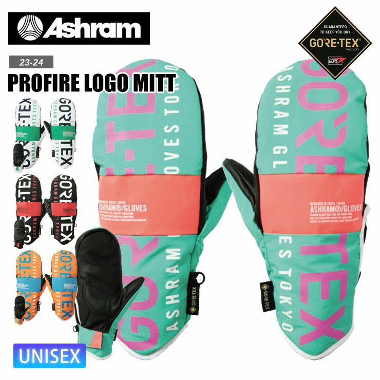 アシュラム ASHRAM グローブ ピンクグレー スノーボード ゴアテックス Ｍ 23-24 2024 ashram アシュラム スノーボード グローブ ゴアテックス