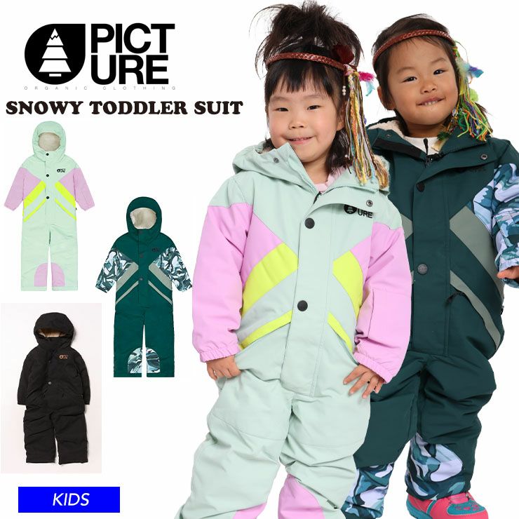 Burton ウエアキッズ　スノーウエア　S つなぎ　ワンピース 24-25 PICTURE ピクチャー キッズ SNOWY TODDLER SUIT ウェア