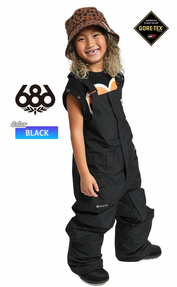 686 YOUTH BOYS スノーボードウェア　ビブパンツ 24-25 686 シックスエイトシックス スノーボードウェア キッズ YOUTH