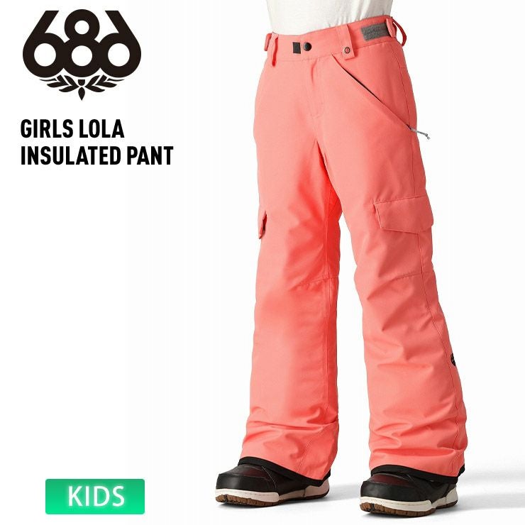 686キッズスノーボードパンツ 24-25 686 シックスエイトシックス スノーボードウェア キッズ GIRLS