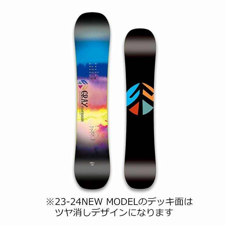 23-24 GRAY グレイ キッズ 板 CUB-X つや消しモデル 子供 ジュニア