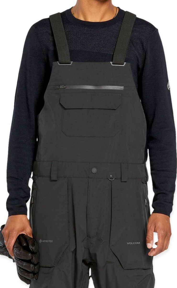 VOLCOM ブラックオーバーオール Women's Ash Stretch Gore Bib - Volcom