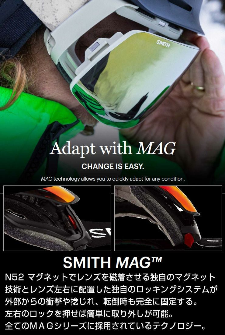2025 SMITH スミス スノーボード ゴーグル I/O MAG XL アイオー マグXL