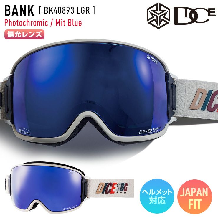 2025 DICE ダイス BANK バンク スノーボード ゴーグル BK40893 カラー