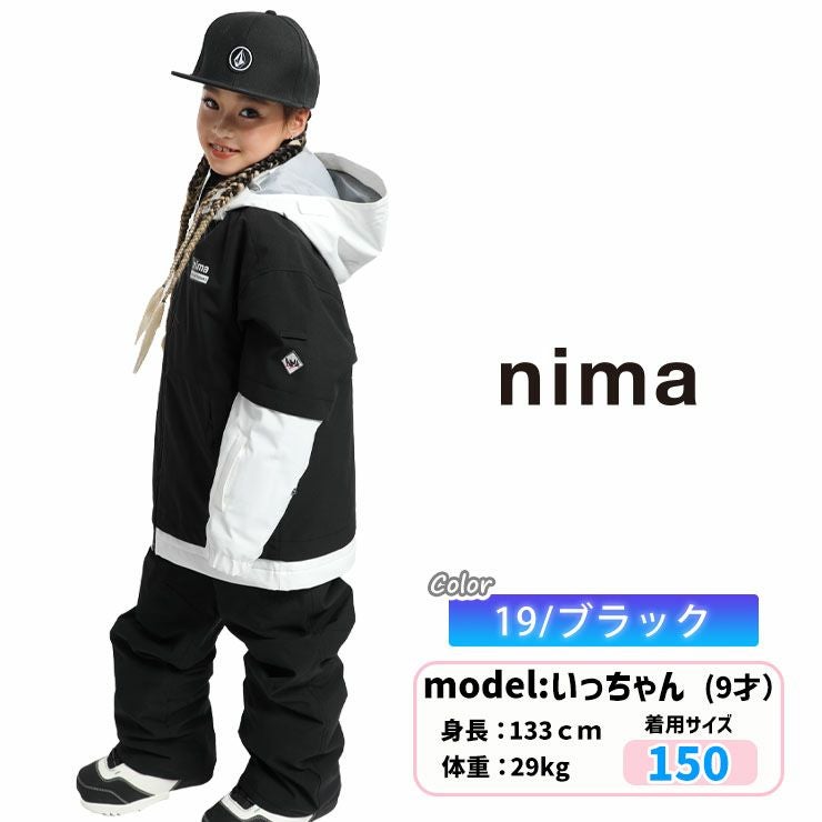 24-25 nima ニーマ スノーボード ウェア キッズ ジュニア JR-1507 上下