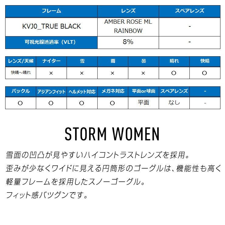 2025 ROXY ロキシースキー スノーボード ゴーグル STORM WOMEN AF