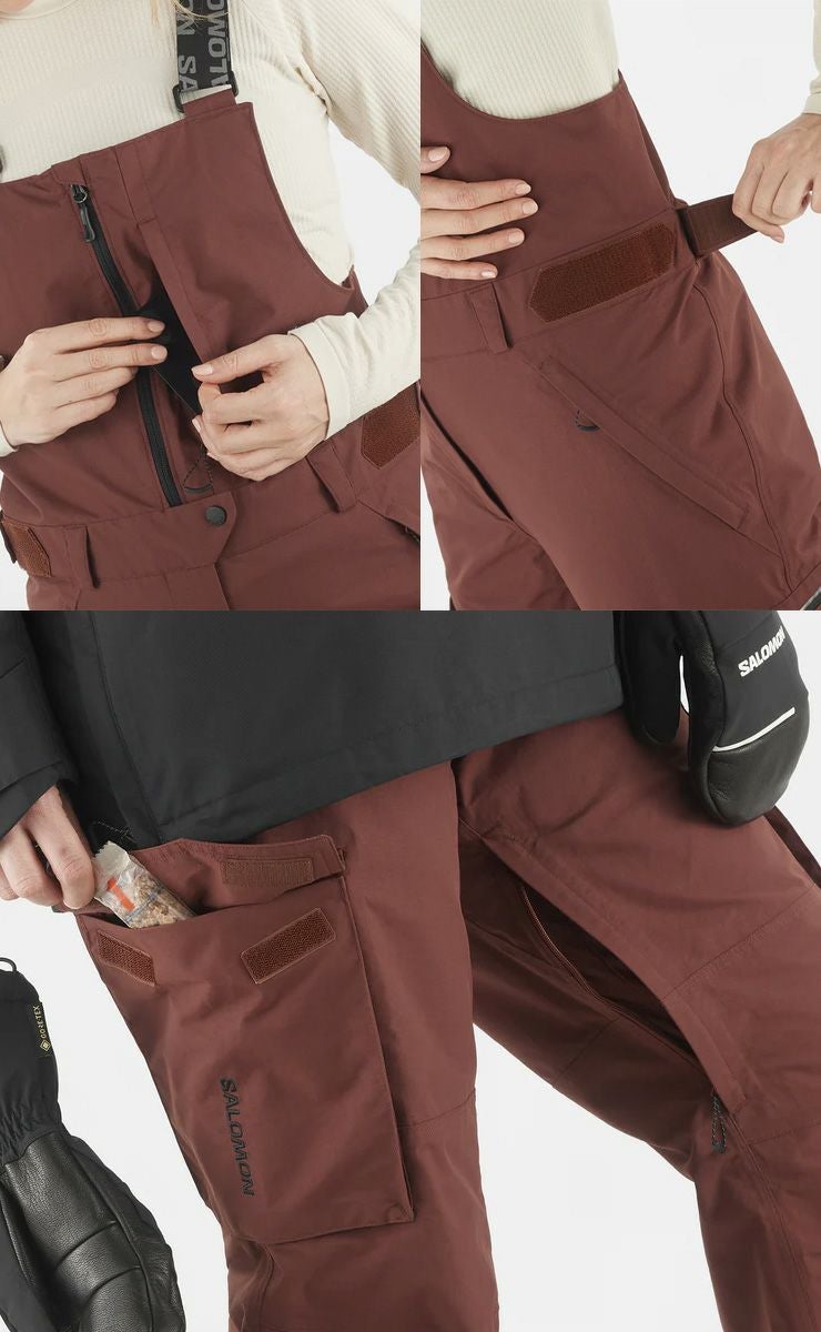 24-25 SALOMON サロモン BASHLEY BIB PANTS W バシュリー ビブ パンツ