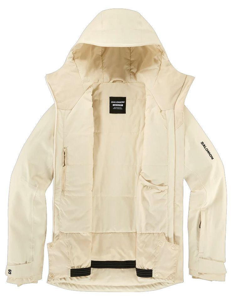値下げ‼️SALOMON スノーボードジャケット L ベージュ　セット SALOMON (サロモン) スノーボードウェア(ジャケット) メンズ SIZE M