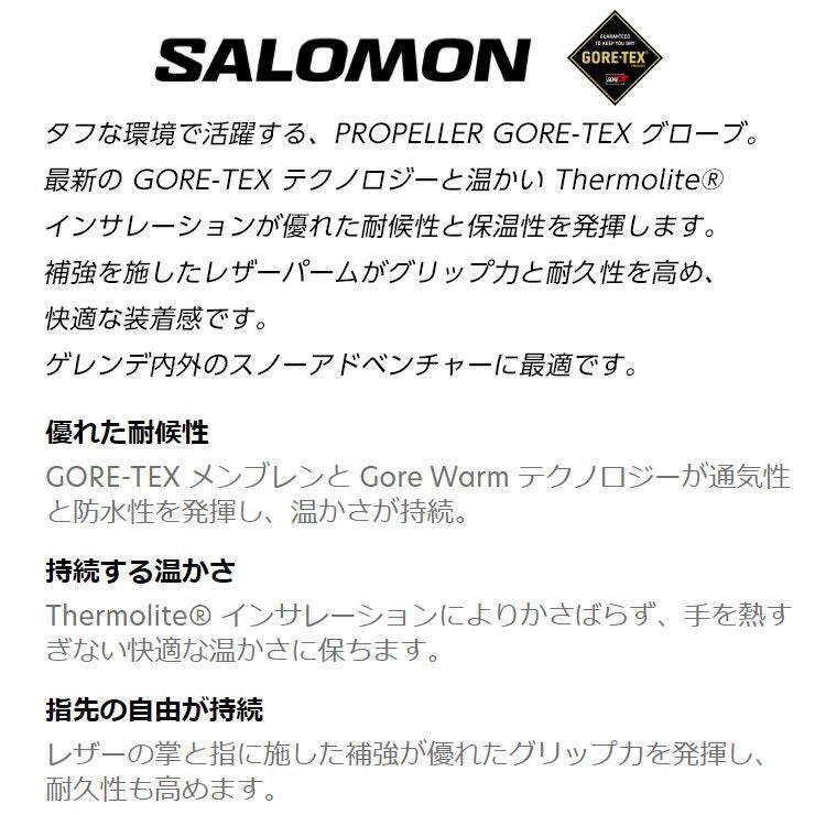 24-25 SALOMON サロモン PROPELLER GORE-TEX U スノーボード