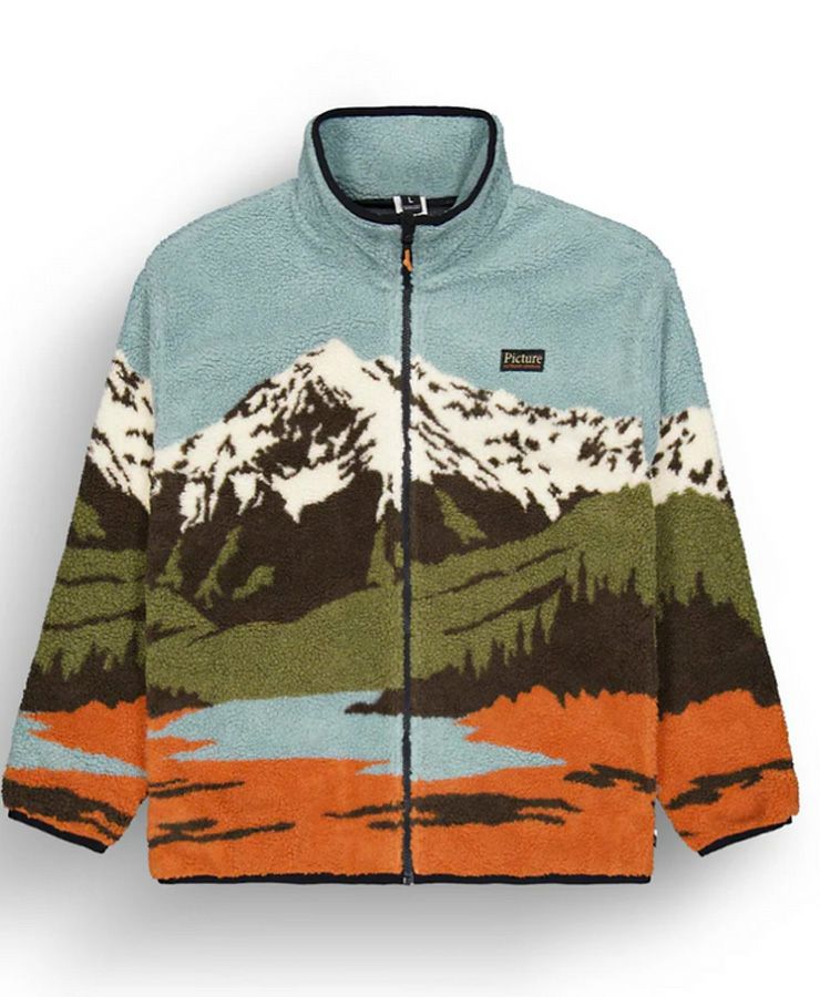 PICTURE ピクチャー HAFDALS ZIP FLEECE マウンテン 柄 フリース