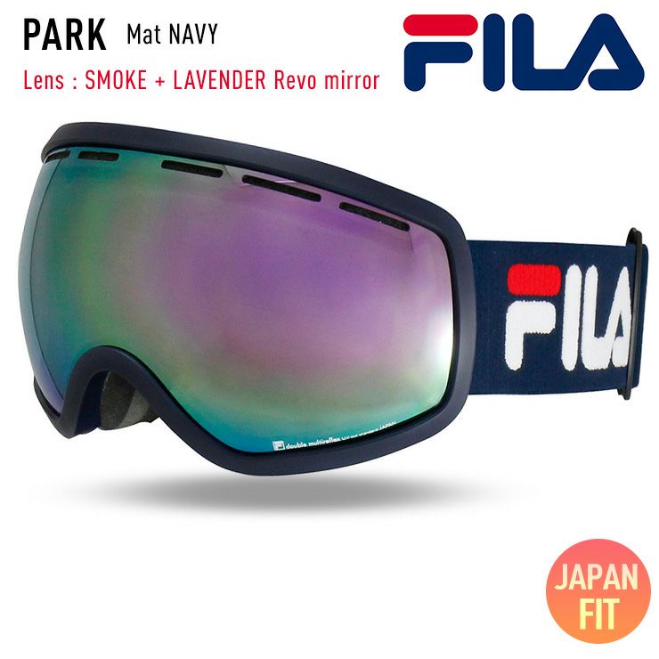 FILA フィラ スノーボード ゴーグル FG1801J-2 [Mat NAVY] SMOKE +