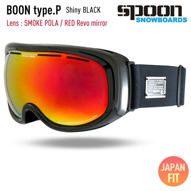 SPOON スプーン BOON type.P スノーボード ゴーグル ブーン Shiny