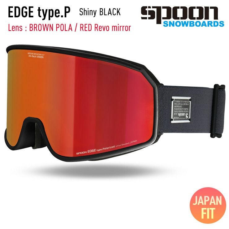 ROXY スノーボードウェア　ヒッププロテクター　スプーンSpoon ゴーグル SPOON スプーン EDGE type.P スノーボード ゴーグル ブーン Mat BLACK