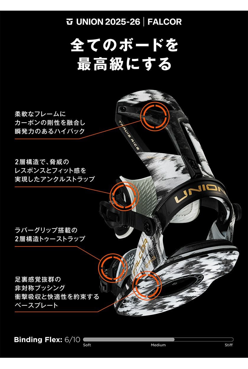 25-26 2026 UNION ユニオン FALCOR ファルコア スノーボード 板 メンズ