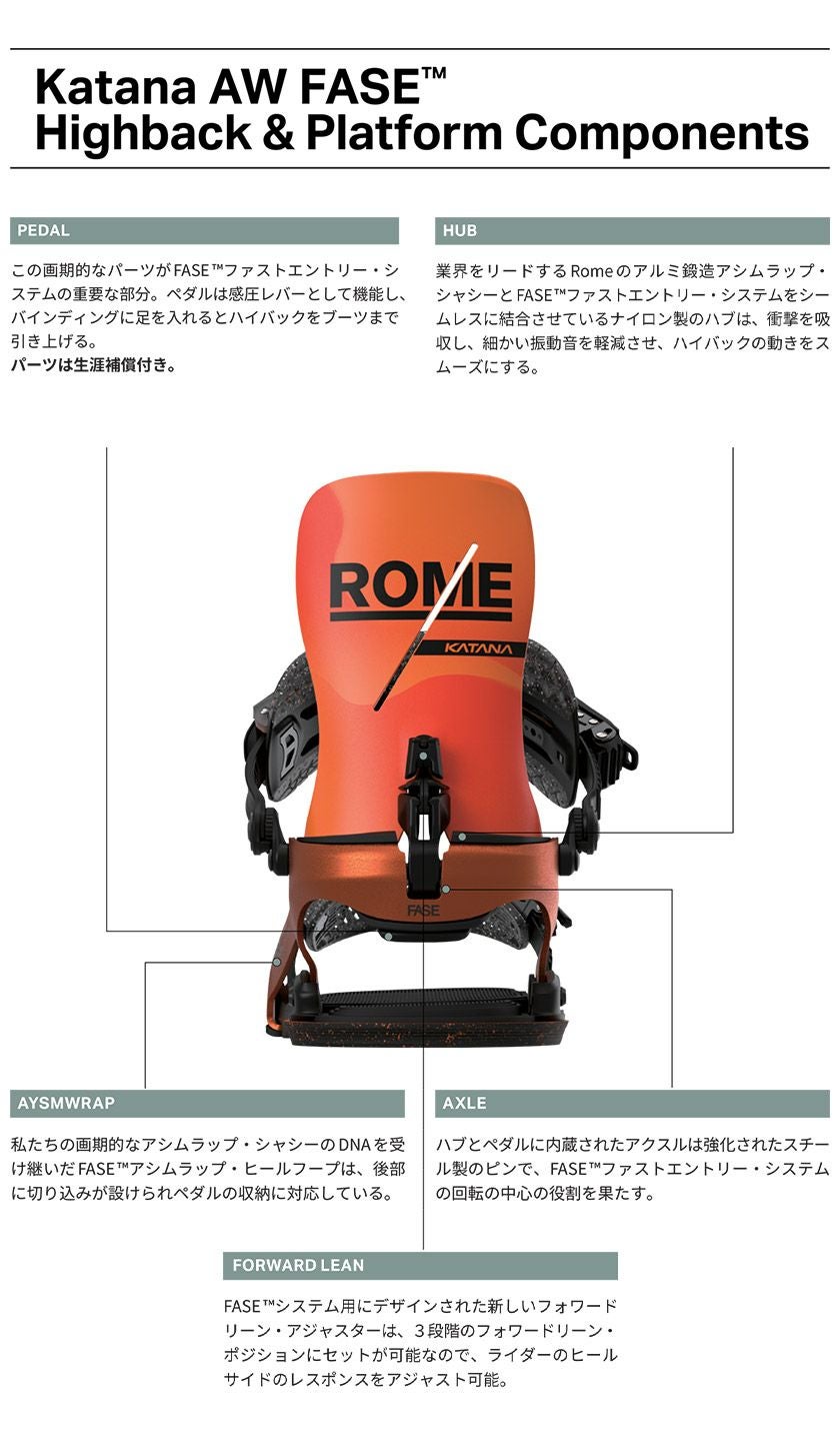 25-26 2026 ROME ローム KATANA AW FASE カタナ フェーズ スノーボード