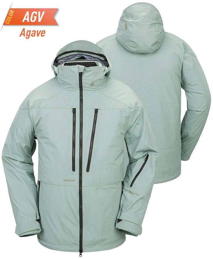 R*H様 ボルコム ゴアテックスジャケット グリーン Gore-Tex Recc VOLCOM ボルコム L GORE-TEX スノーボード ウェア ジャケット ユニ