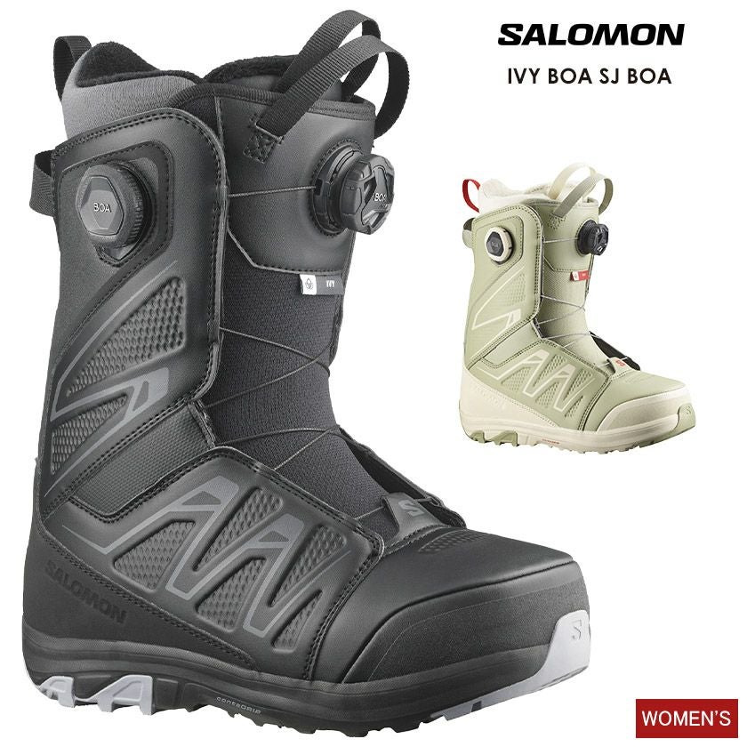SALOMON IVY BOA 24cm スノーボードブーツ (女性用) SALOMON IVY BOAスノーボードブーツ 女性用 子供用24cm , 【公式通販】