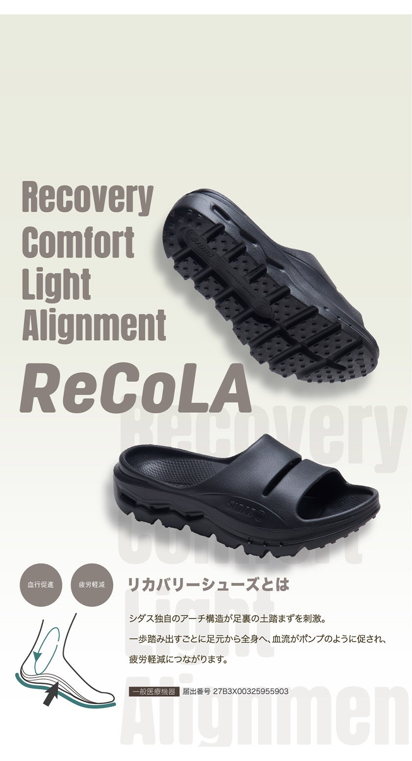 SIDAS シダス ReCoLA リコラ リカバリーサンダル リカバリーフット