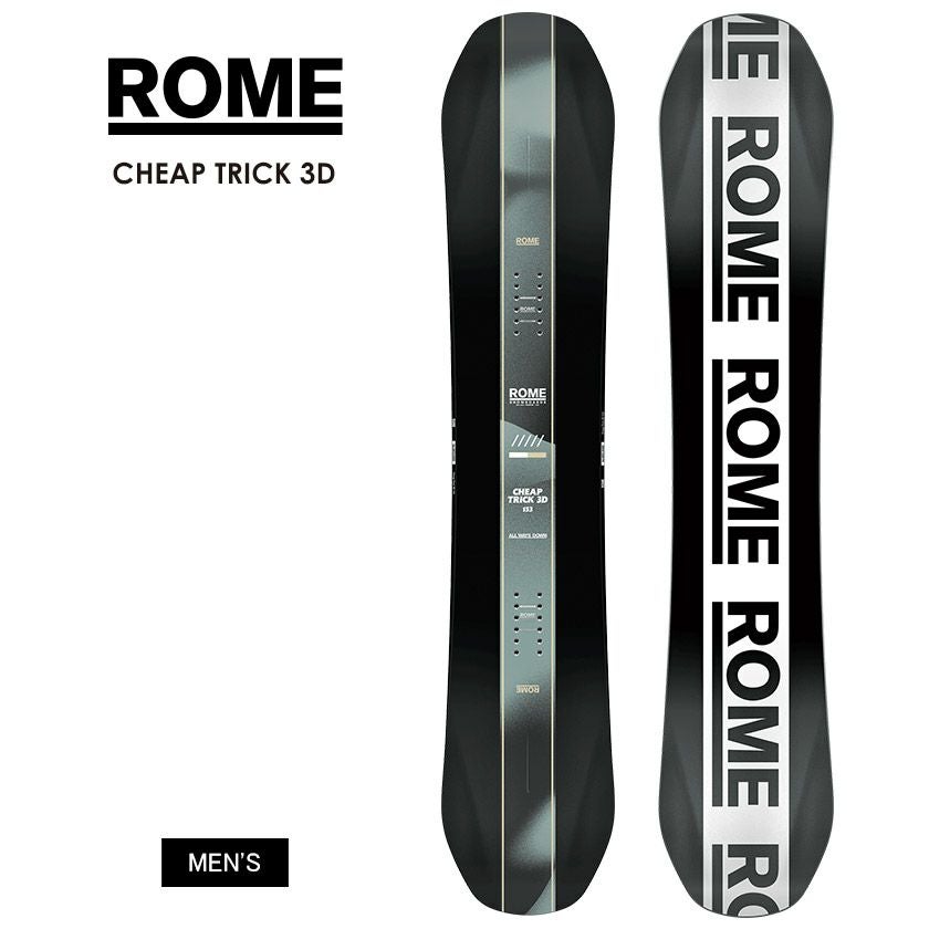 ROME ローム スノーボード CHEAPTRICK 22/23 156cm 無料ワックスサービス有】25-26 2026 ROME ローム CHEAP TRICK 3D