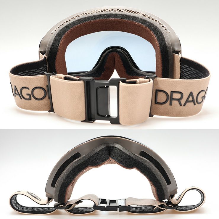 DRAGON フレームレス ゴールドゴーグル ケース付き 2026 DRAGON ドラゴン スノーボード ゴーグル PXV カラー: PREMIUM