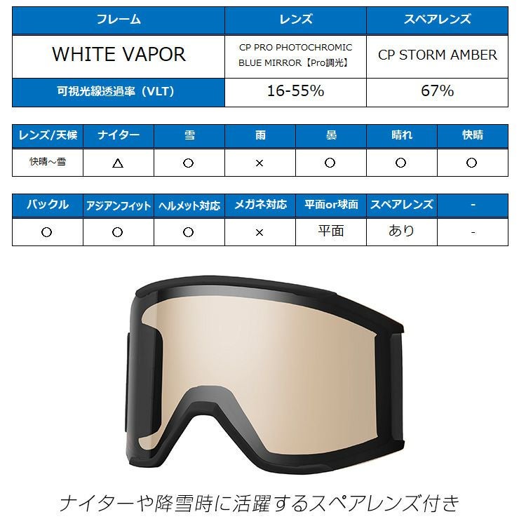 2026 SMITH スミス スノーボード ゴーグル Squad MAG スカッドマグ