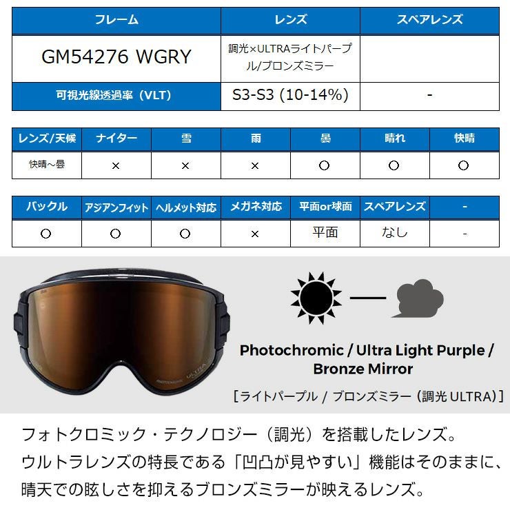 2026 DICE ダイス GOODMAN グッドマン スノーボード ゴーグル GM54276