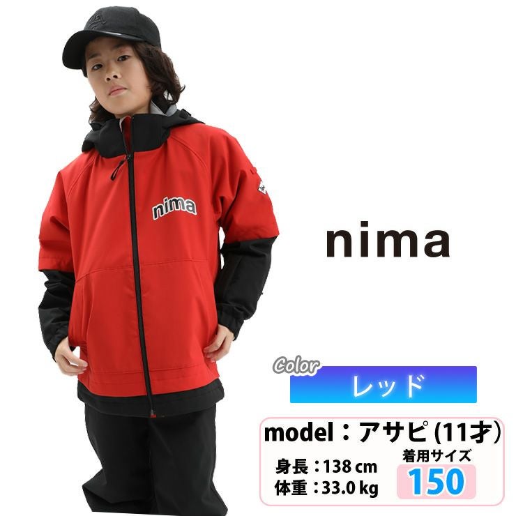 25-26 nima ニーマ スノーボード ウェア キッズ ジュニア JR-1608 上下