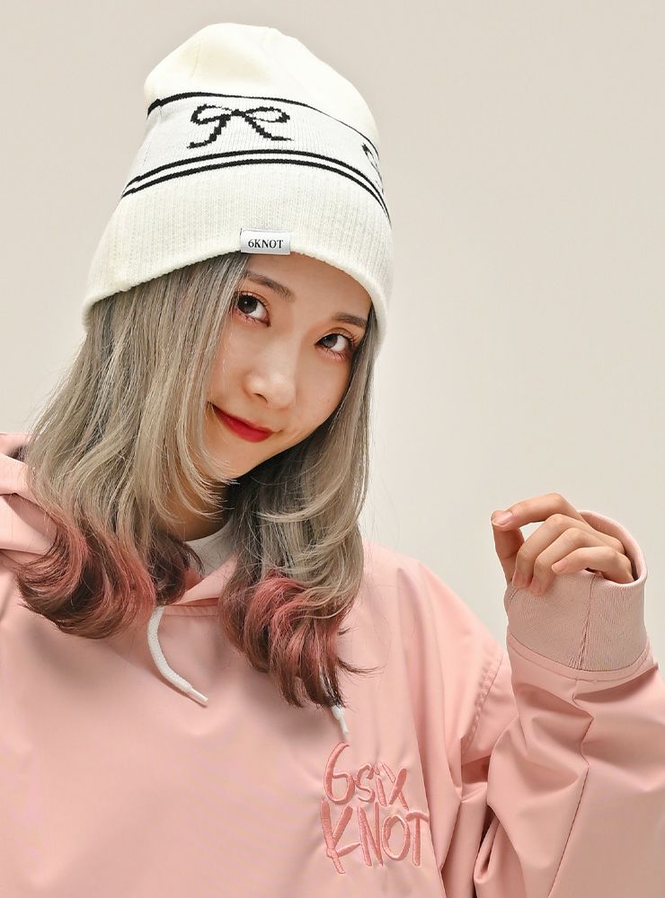 超セール祭!!】2026 6KNOT シックスノット LINE RIBBON BEANIE ライン