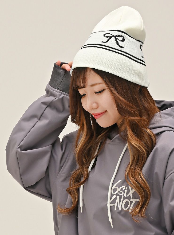 超セール祭!!】2026 6KNOT シックスノット LINE RIBBON BEANIE ライン