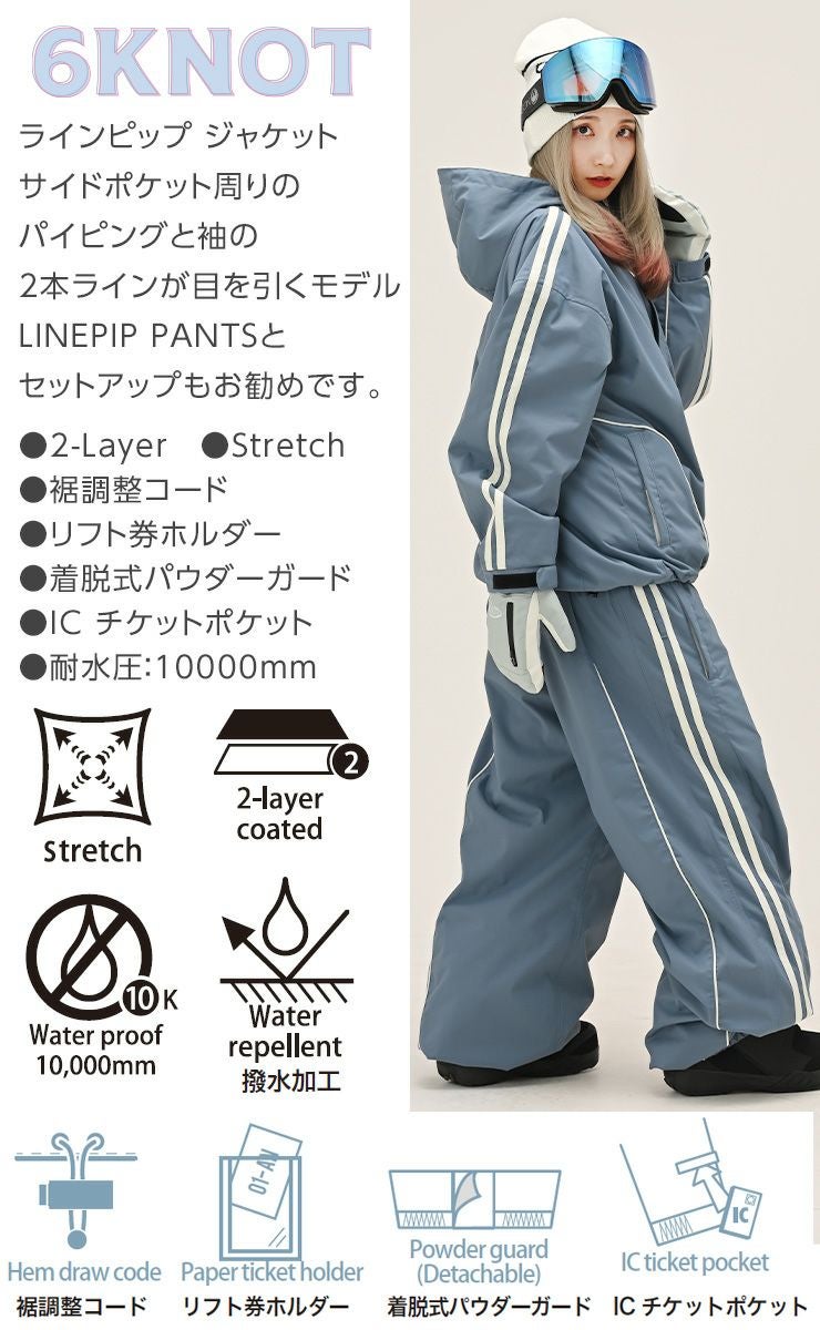 超セール祭!!】2026 6KNOT シックスノット LINEPIP JACKET ライン