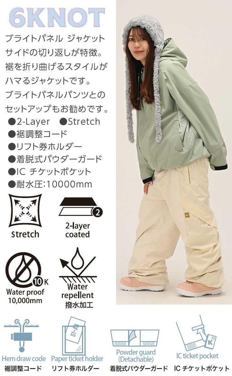 2026 6KNOT シックスノット BRIGHT PANEL JACKET ブライトパネル