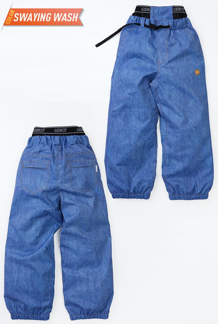 「新品未使用」Harlaut Apparel デニムスキーパンツXL 2026 6KNOT シックスノット BUGGY PANTS バギーパンツ スノーボード