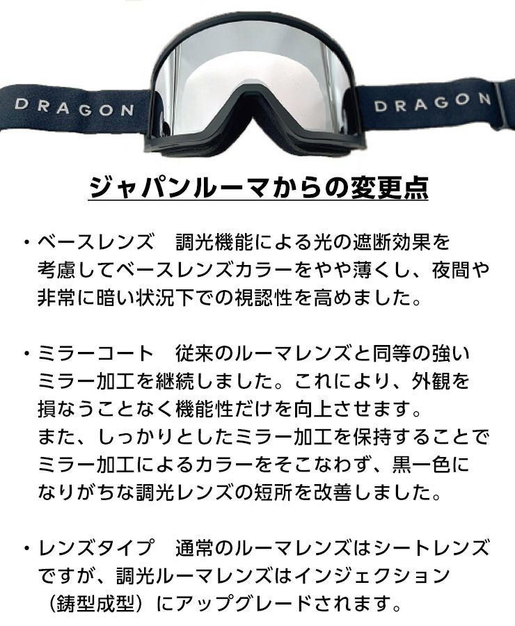 2026 DRAGON ドラゴン スノーボード ゴーグル DX3 L ジャパン調光