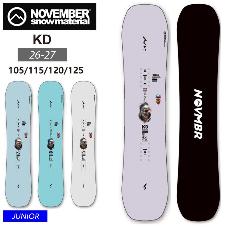 早期予約 26-27 2027 NOVEMBER ノベンバー KD スノーボード 板 キッズ