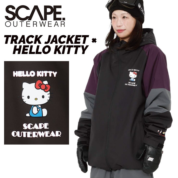 早期予約】2027 SCAPE エスケープ TRACK JACKET x HELLO KITTY