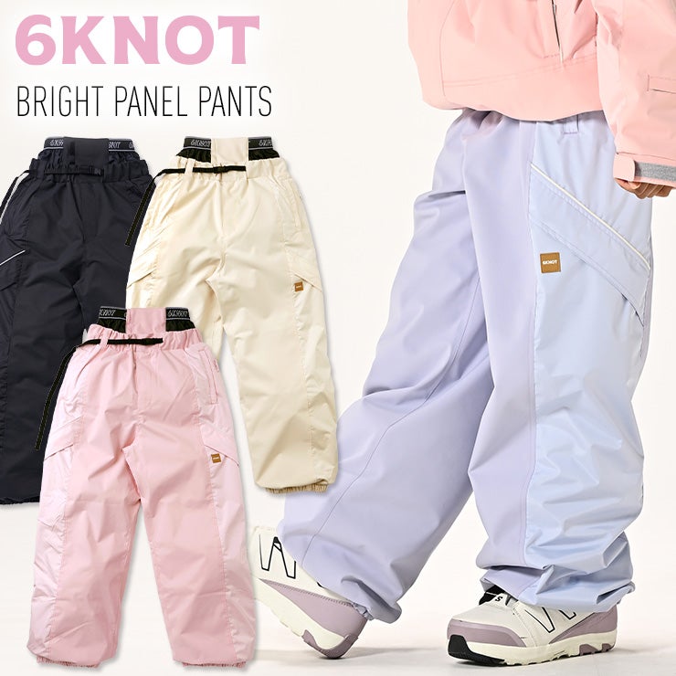 2027 6KNOT シックスノット BRIGHT PANEL PANTS ブライトパネルパンツ