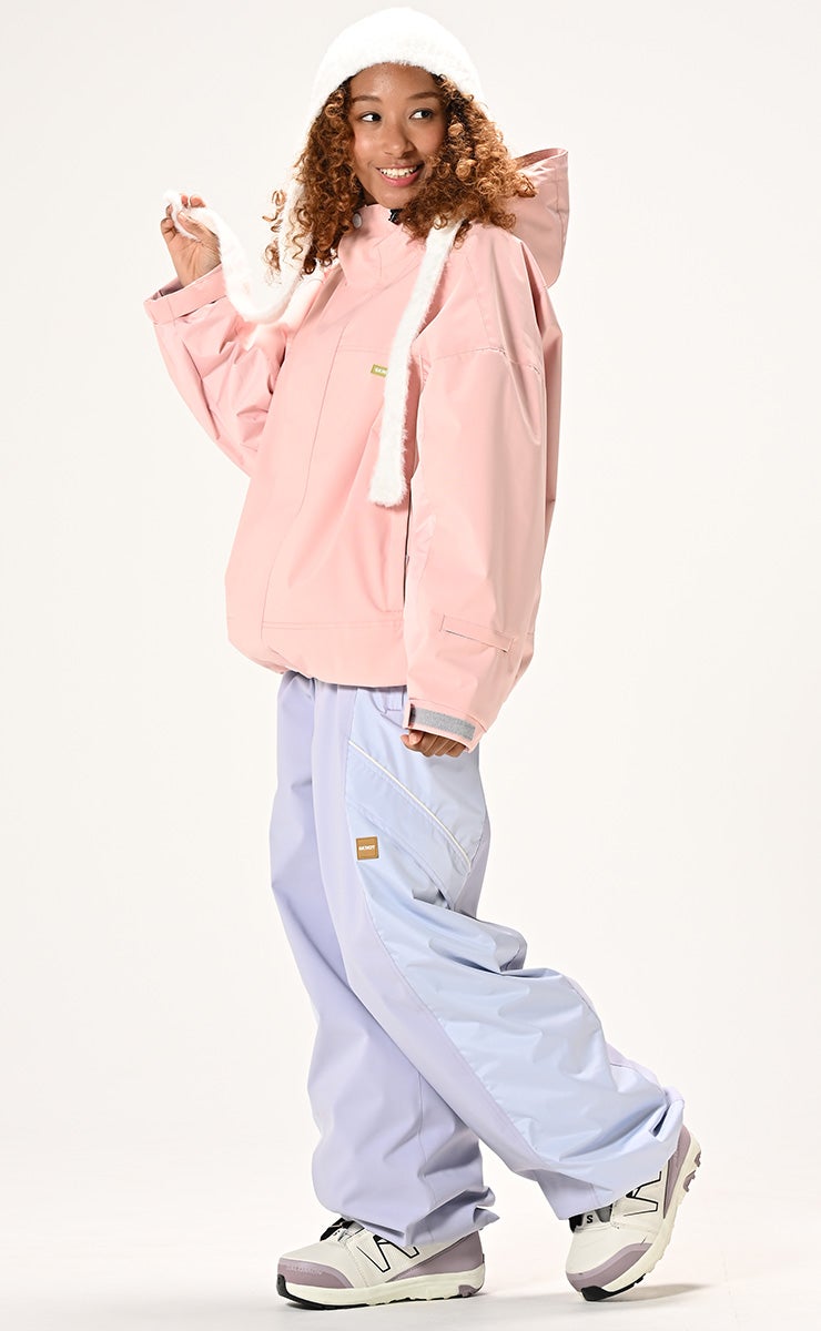 ピンク スノーボードウェア 女性用 2027 6KNOT シックスノット BRIGHT PANEL PANTS ブライトパネルパンツ