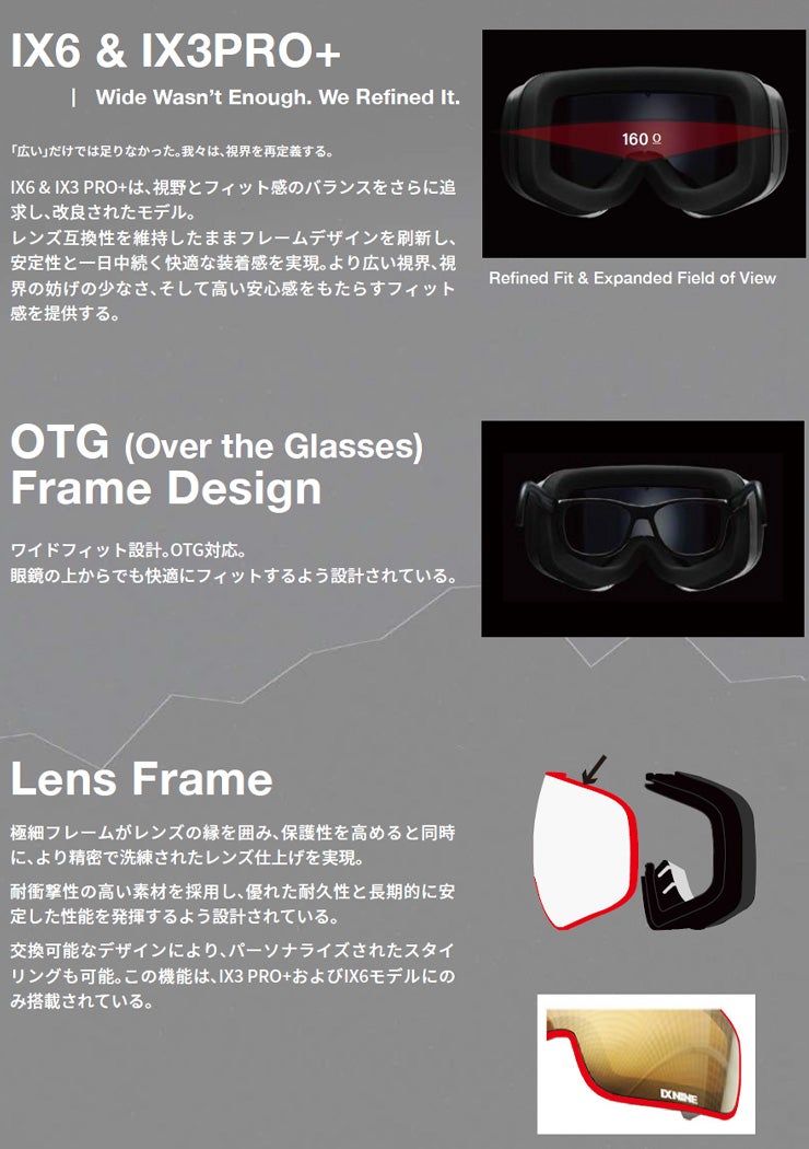 早期予約】2027 IXNINE アイエックスナイン IX6 スノーボード ゴーグル